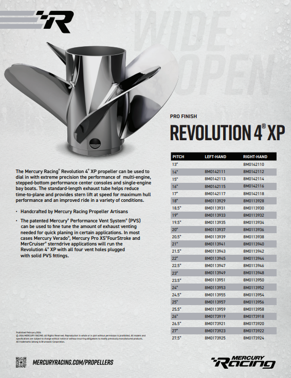 Mercury Revolution 4 Propeller